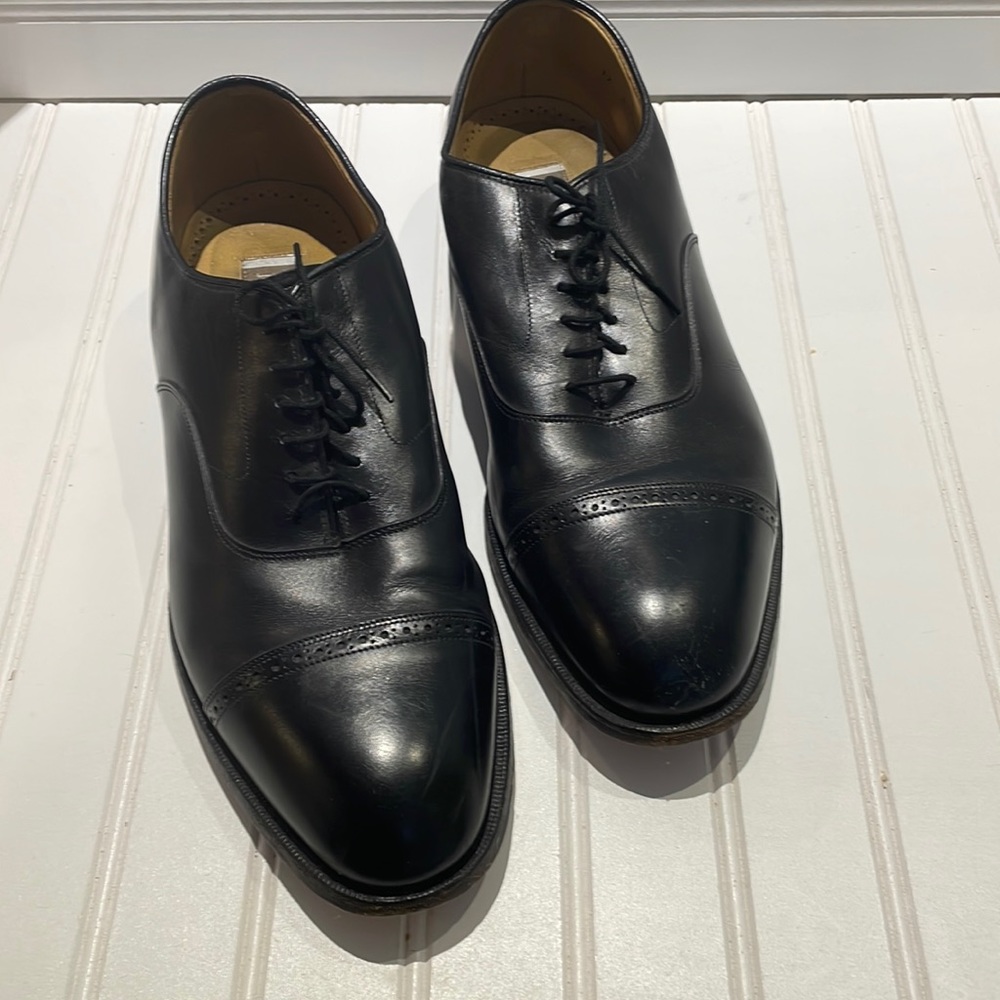 Johnson and Murphy dark brown men’s oxfords   size 12
